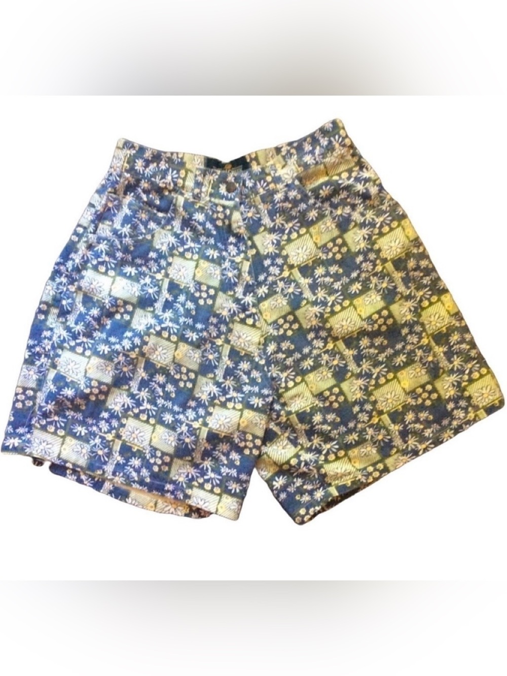 Vintage Cabin Creek High Waisted Shorts Cotton Floral